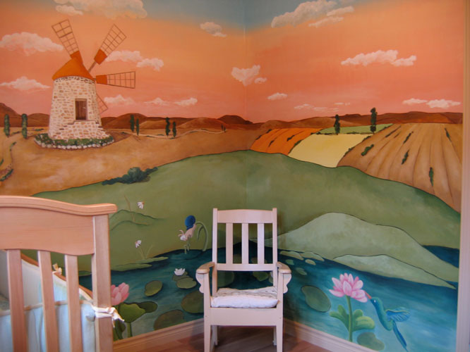 Peinture-murale-chambre-moulin-chat-2
