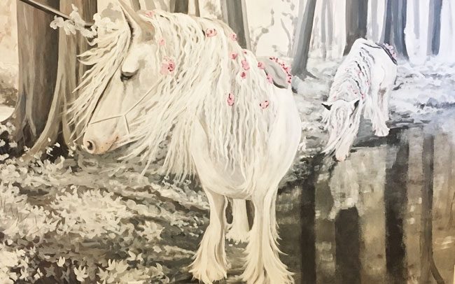 peinture-murale-chambre-fillette-chevaux-1